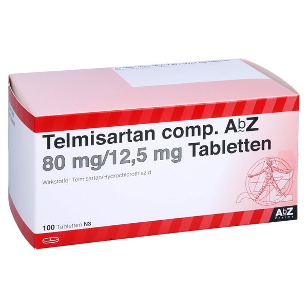 TELMISARTAN comp.AbZ 80 mg/12,5 mg Tabletten 100 St