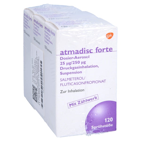 ATMADISC forte 25 µg/250 µg Dos.Aer.FCKW frei 3X120 St