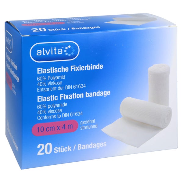 Alvita Elastische Fixierbinde 10 Cmx4 M 20 St
