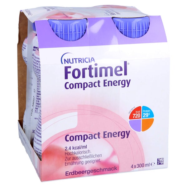 Fortimel Compact Energy Erdbeere 8X4X300 ml