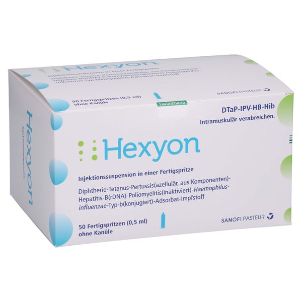 Hexyon Inj.-susp.i.e.fertigspr.o.kanüle 50X0,5 ml