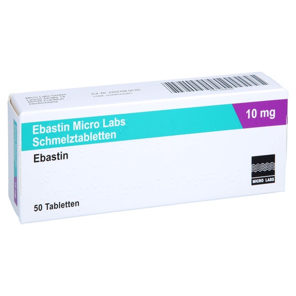 EBASTIN Micro Labs 10 mg Schmelztabletten 50 St