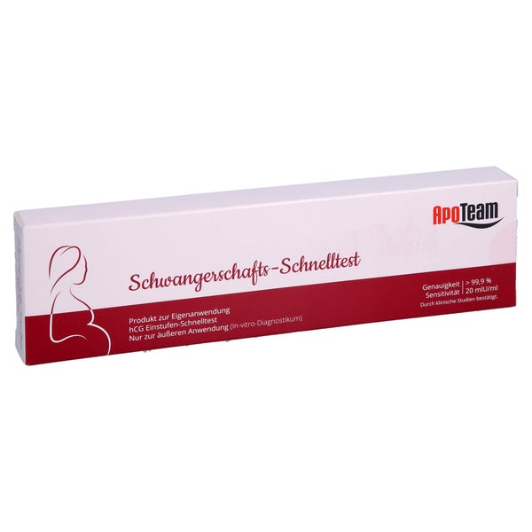 Apoteam Schwangerschafts-schnelltest 20 Mlu/ml 1 St