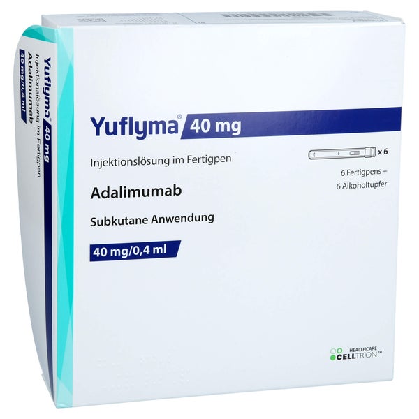 YUFLYMA 40 mg/0,4 ml Inj.-Lösung im Fertigpen 6 St