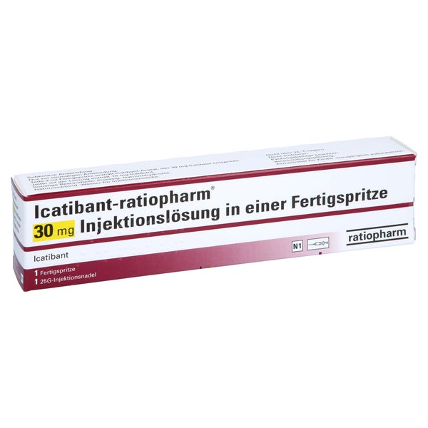ICATIBANT-ratiopharm 30 mg Inj.-Lsg.i.e.Fertigspr. 1 St