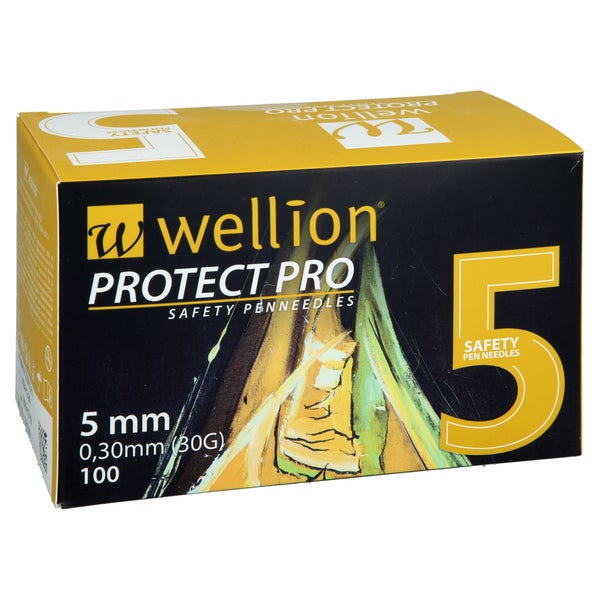 Wellion Protect Pro Safety Pen-needles 30 G 5 Mm 100 St