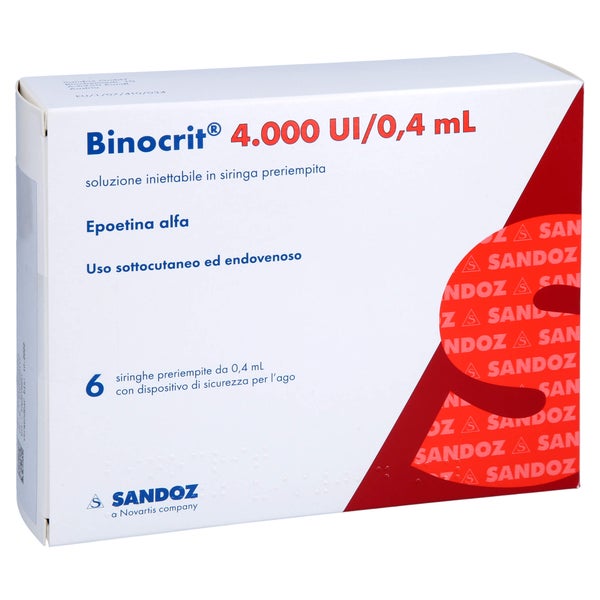 BINOCRIT 4.000 I.E./0,4 ml Inj.-Lsg.i.e.Fertigspr. 6X0,4 ml