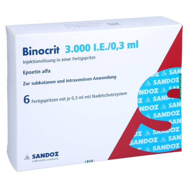 BINOCRIT 3.000 I.E./0,3 ml Inj.-Lsg.i.e.Fertigspr. 6X0,3 ml