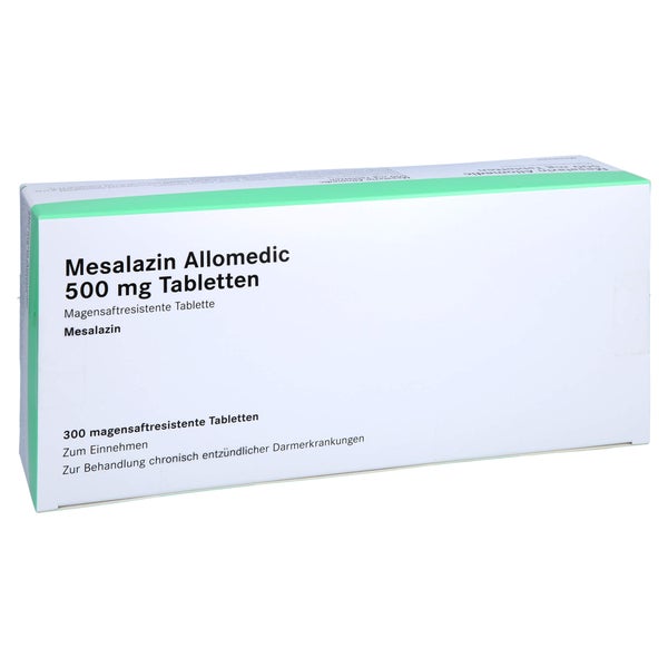 MESALAZIN Allomedic 500 mg magensaftres.Tabletten 300 St