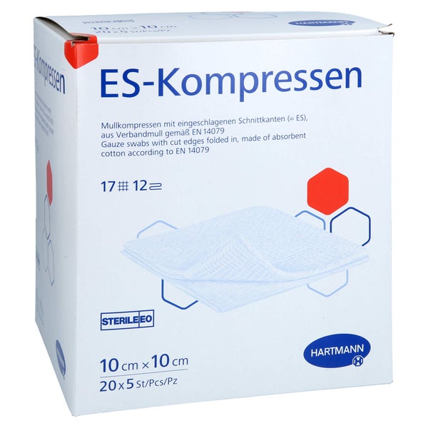 Es-kompressen Steril 10x10 cm Großpackun 20X5 St
