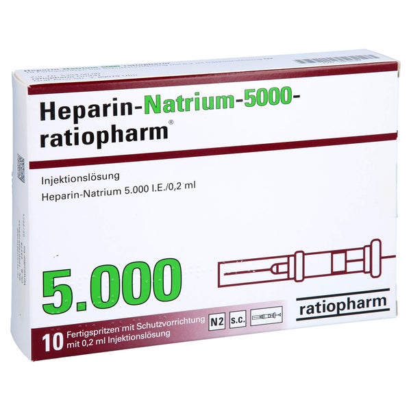 HEPARIN-NATRIUM-5.000-ratiopharm Inj.-L.F.-Sp.m.SD 10 St