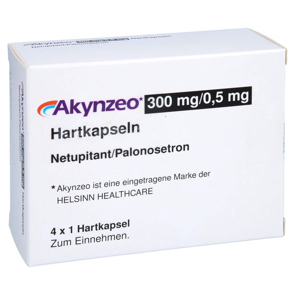 Akynzeo 300 Mg/0,5 mg Hartkapseln 4 St