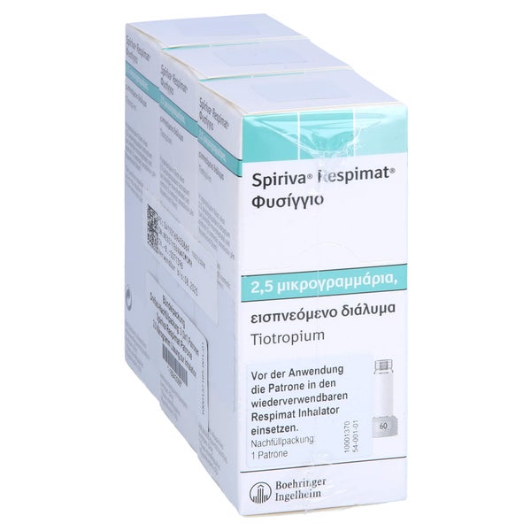 SPIRIVA Respimat 2,5 µg Lsg.z.Inh.Nachfüllpackung 3X4,0 ml