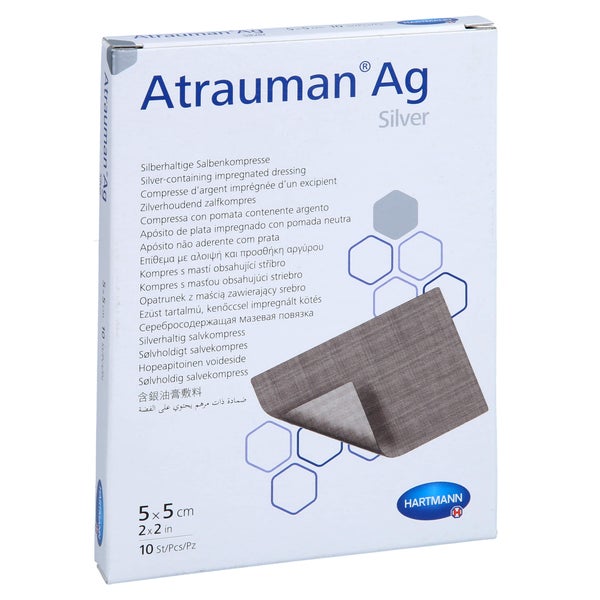 Atrauman Ag 5x5 cm steril Kompressen 10 St