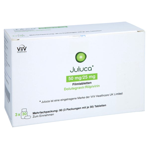 Juluca 50 Mg/25 mg Filmtabletten 3X30 St