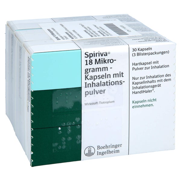SPIRIVA 18 µg Hartkaps.m.Plv.f.HandiHaler Nachfüll 90 St