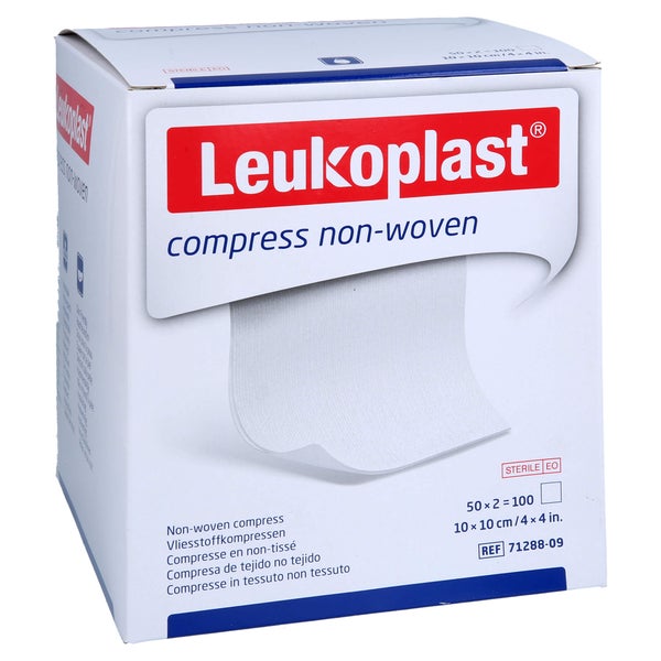 Leukoplast Compress Non-woven Ste 10x10 4f 250 St 100 St