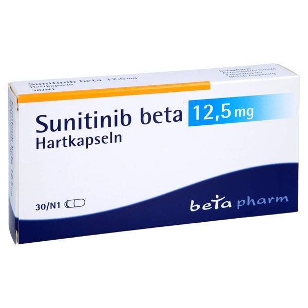 Sunitinib beta 12,5 mg Hartkapseln 30 St