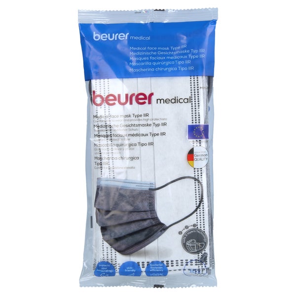 Beurer Mm15 Grau Mundschutz 3-lagig 10 St