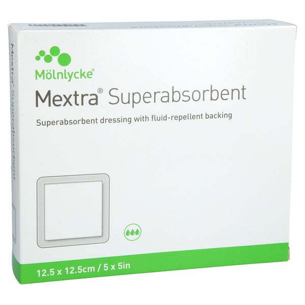 Mextra Superabsorbent Verband 12,5x12,5 10 St