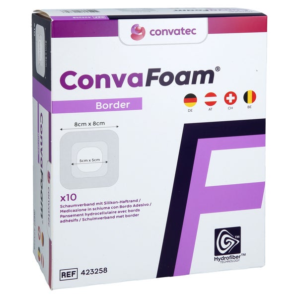 Convafoam Schaumverband Border 8x8 Cm 10 St