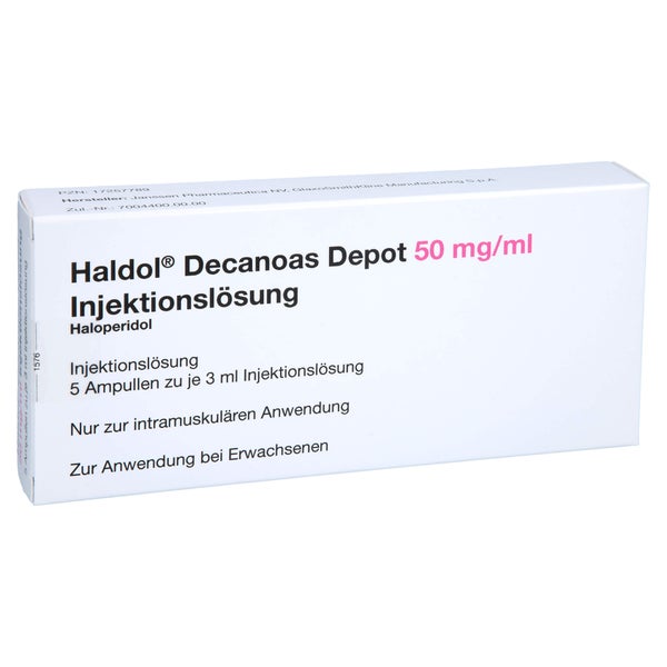 HALDOL decanoas Depot 50 mg/ml Inj.-Lsg.i.e.Amp. 5X3 ml