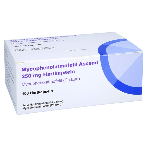 MYCOPHENOLATMOFETIL Ascend 250 mg Hartkapseln 100 St