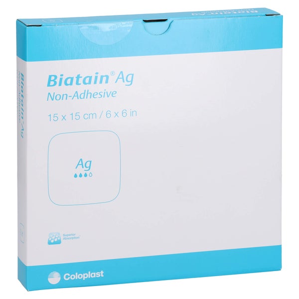 Biatain Ag Schaumverband 15x15 Cm Nicht Haftend 5 St
