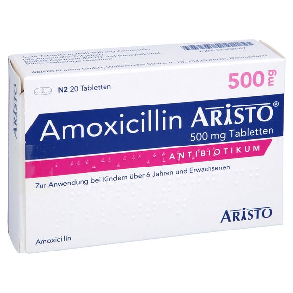 Amoxicillin Aristo 500 mg Tabletten 20 St