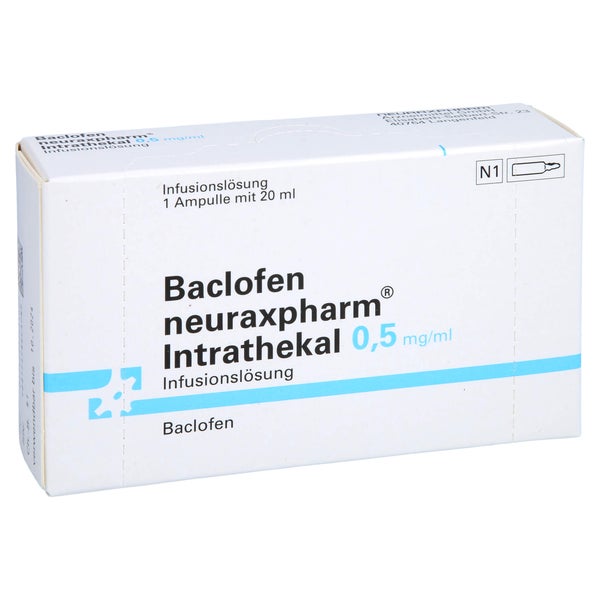 BACLOFEN neurax.Intrathek.0,5mg/ml Inf.-L.Amp.10mg 20 ml