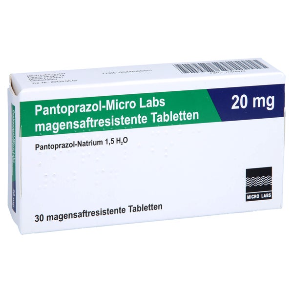 PANTOPRAZOL Micro Labs 20 mg magensaftr.Tabletten 30 St