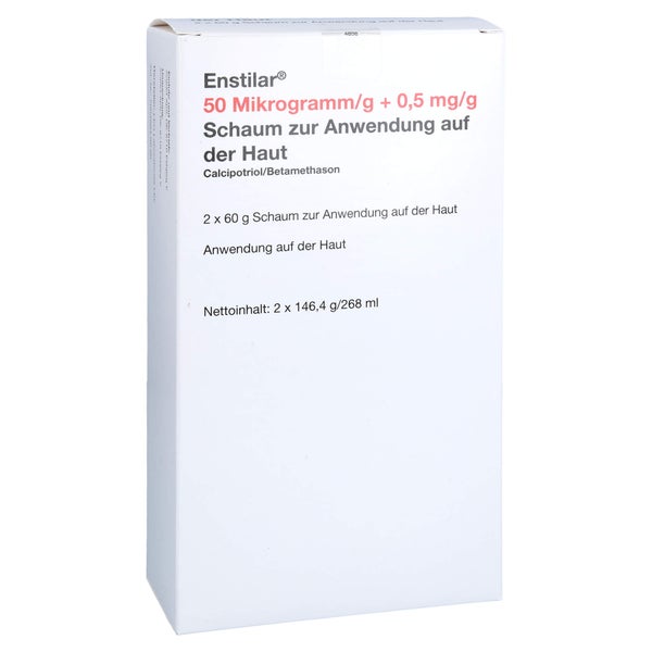 ENSTILAR 50 µg/g + 0,5 mg/g Schaum z.Anw.a.d.Haut 2X60 g