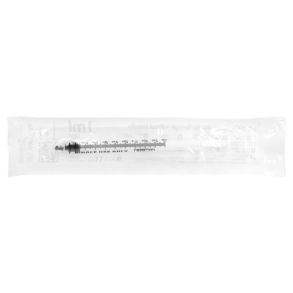 Sol-m 1 ml Spritze m.weißem Kolben 100 St