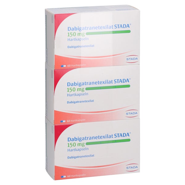Dabigatranetexilat Stada 150 Mg Hartkapseln 180 St