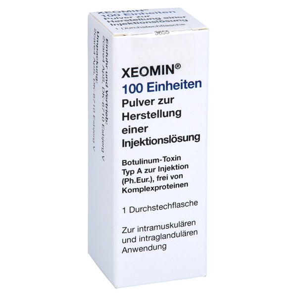 XEOMIN 100 LD50 Einheiten Plv.z.Herst.e.Inj.-Lsg. 1 St