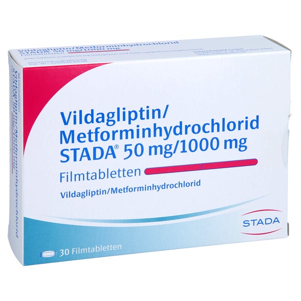 VILDAGLIPTIN/Metformin STADA 50 mg/1000 mg Filmtab 30 St