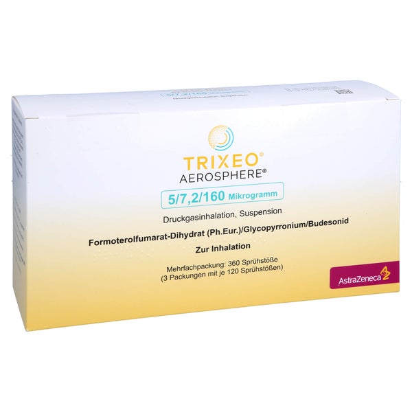 TRIXEO Aerosphere 5/7,2/160µg Druckgasinh.120ED 3 St