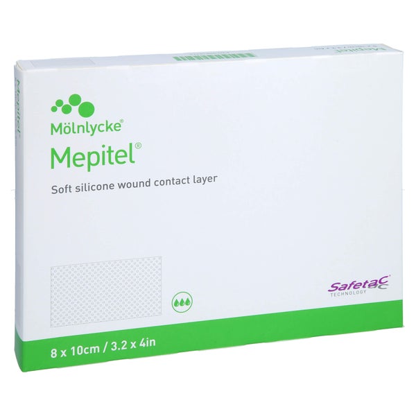 Mepitel Silikon Netzverband 8x10 Cm Steril 5 St