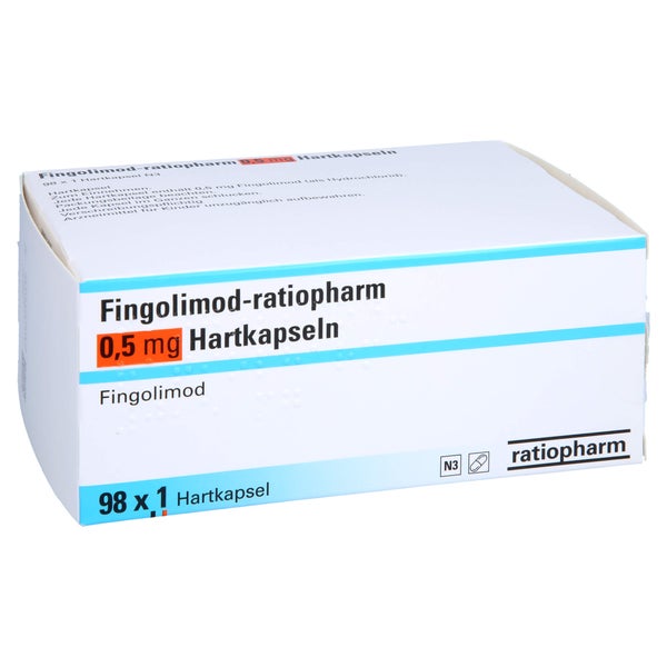 FINGOLIMOD-ratiopharm 0,5 mg Hartkapseln 98 St