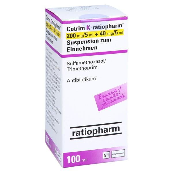 COTRIM K-ratiopharm 200mg/5ml + 40mg/5ml Susp.z.E. 100 ml