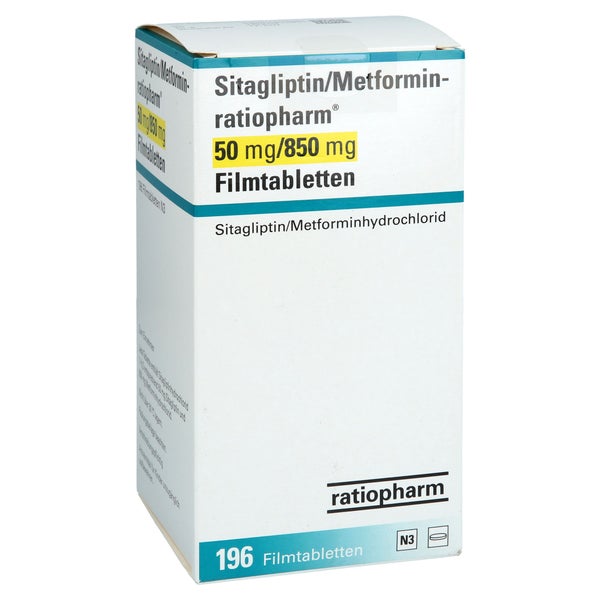 SITAGLIPTIN/Metformin-ratiopharm 50mg/850mg FTA 196 St