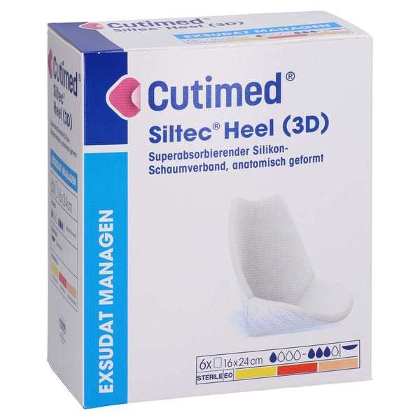 Cutimed Siltec Heel 3D 16x24 cm Kompress 6 St