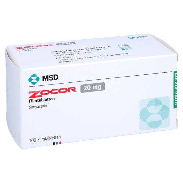 Zocor 20 mg Filmtabletten 100 St