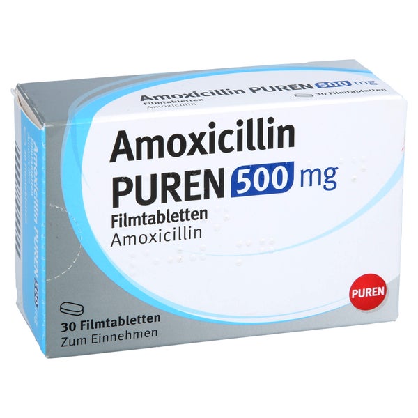 Amoxicillin Puren 500 mg Filmtabletten 30 St