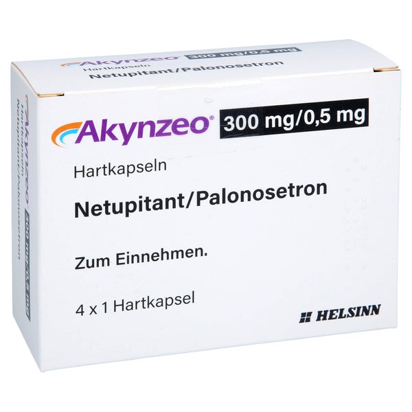 Akynzeo 300 Mg/0,5 mg Hartkapseln 4 St
