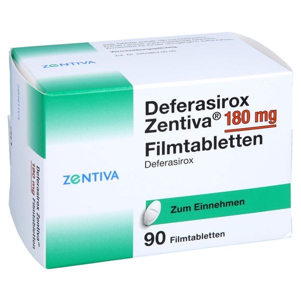 DEFERASIROX Zentiva 180 mg Filmtabletten 90 St