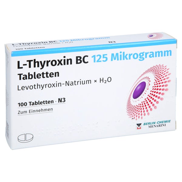 L-thyroxin BC 125 Mikrogramm Tabletten 100 St