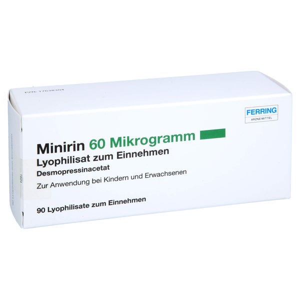 Minirin 60 Mikrogramm Lyophilisat zum Ei 90 St