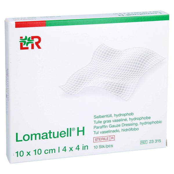 Lomatuell H Salbentüll 10x10 Cm Steril 10 St