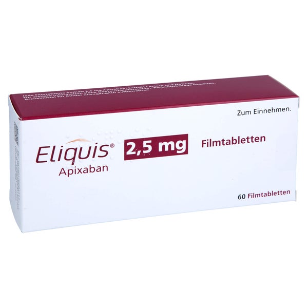 Eliquis 2,5 mg Filmtabletten 60 St